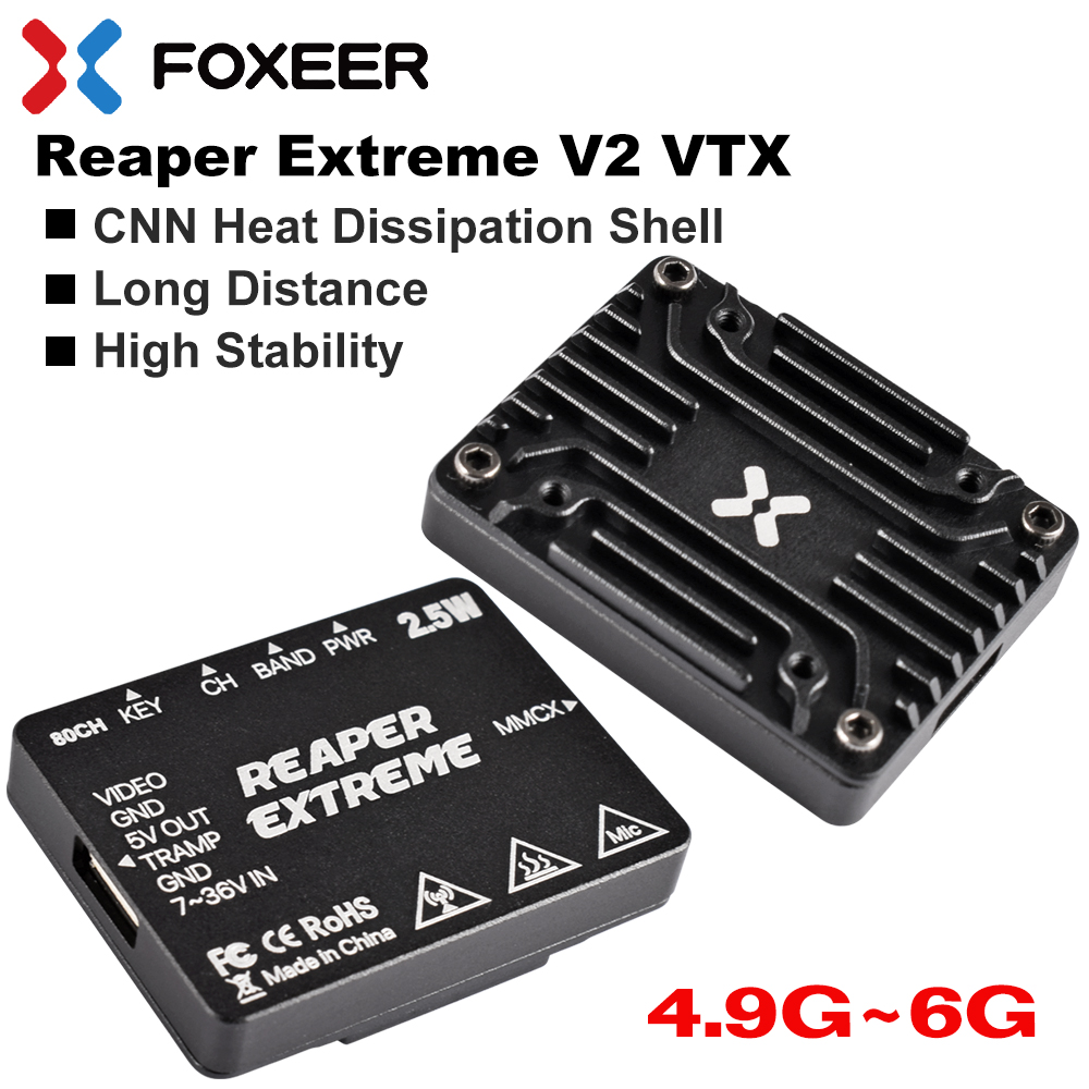 Foxeer 5.8G Reaper Extreme V2  - Foxeer Reaper Extreme 2.5W Vtx avaliação e preço