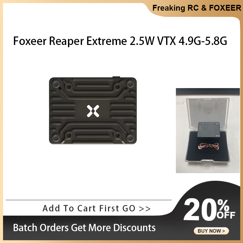 Foxeer 4.9G ~ 6G Reaper Extrem - Foxeer Reaper Extreme 2.5W Vtx avaliação e preço